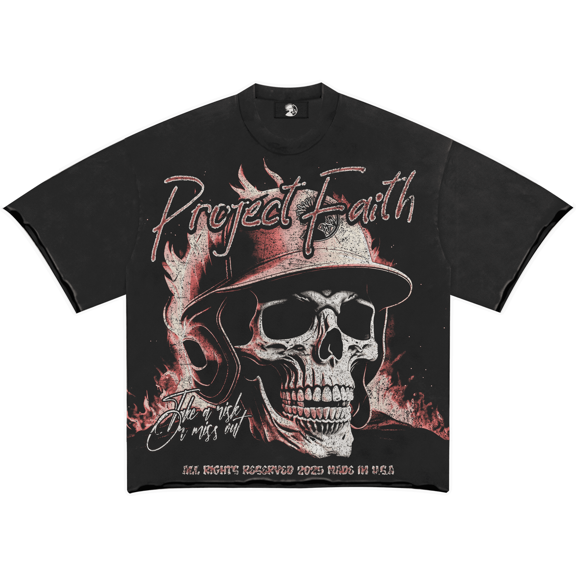 Flame Skull T Shirt
